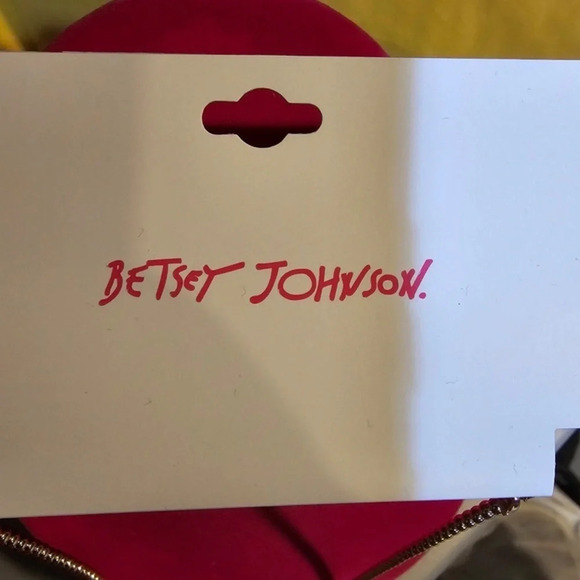 BETSEY JOHNSON Multicolor All-Over Crystal-Studded Butterfly Charm Necklace NWT - Picture 5 of 5